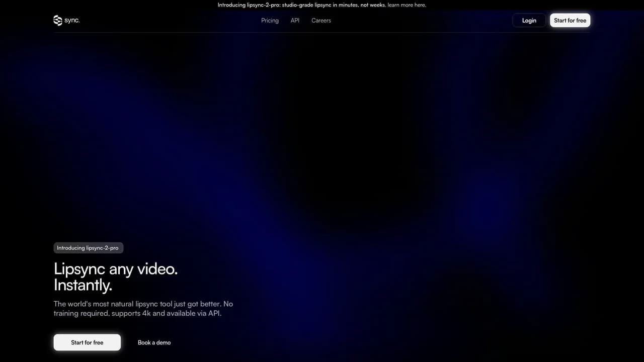 sync-labs screenshot