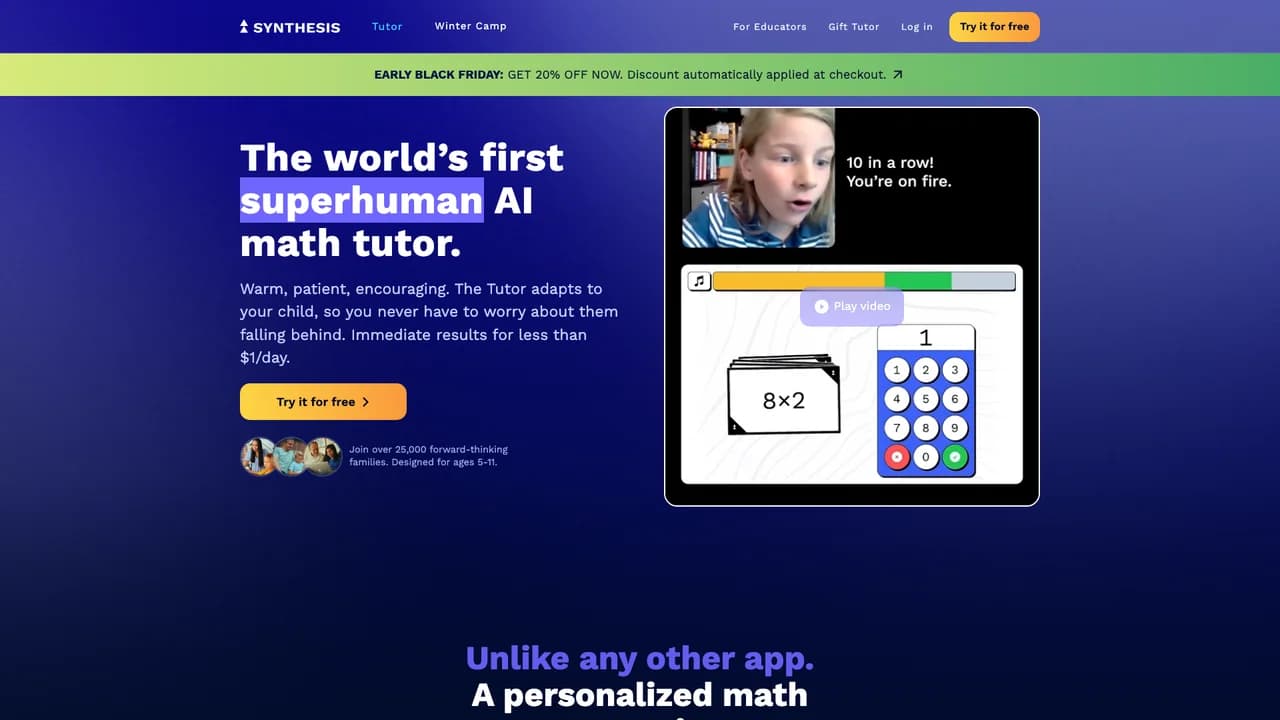 synthesis-tutor screenshot