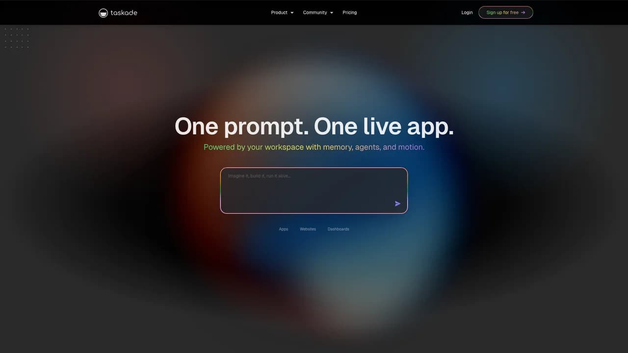 taskade screenshot