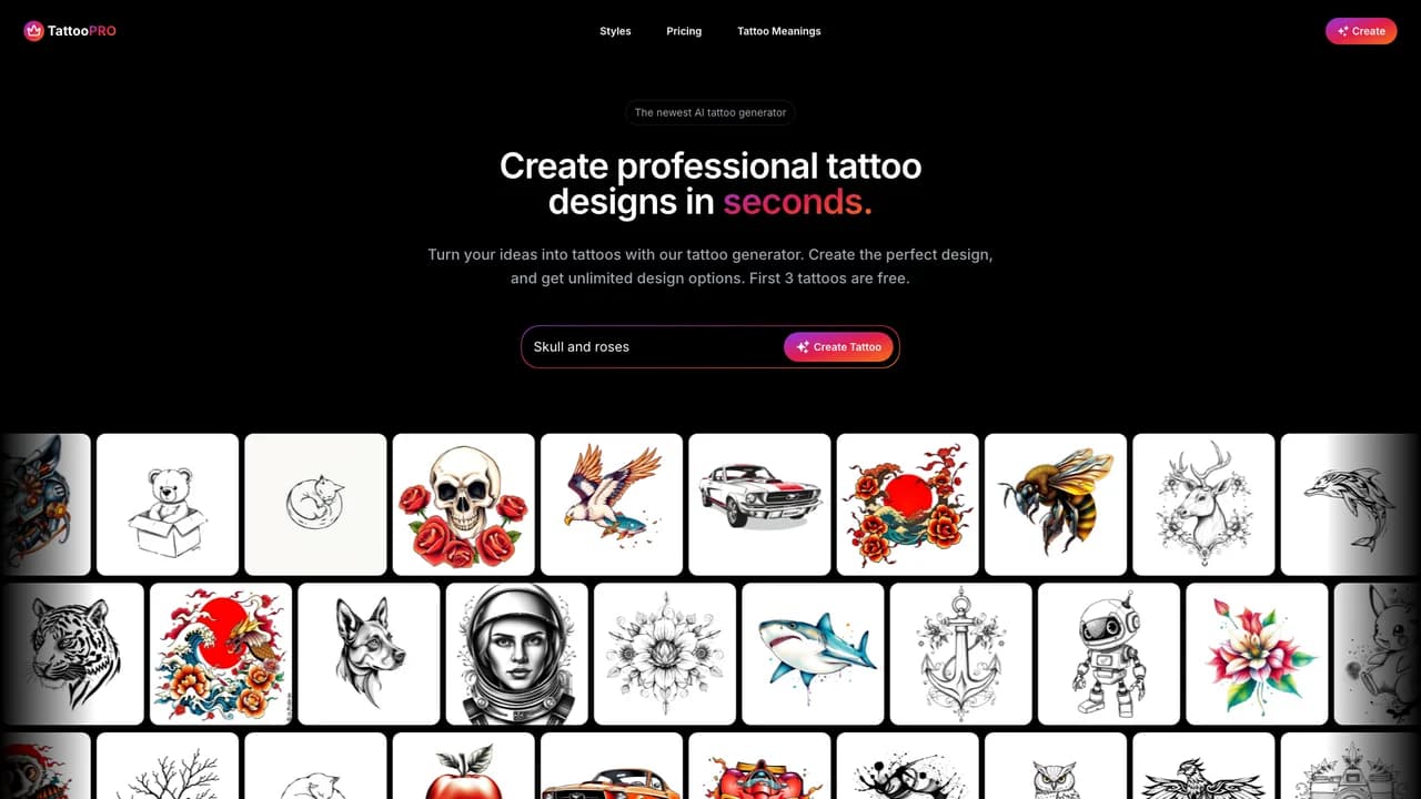 tattoopro screenshot