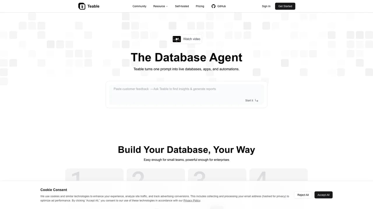 teable screenshot