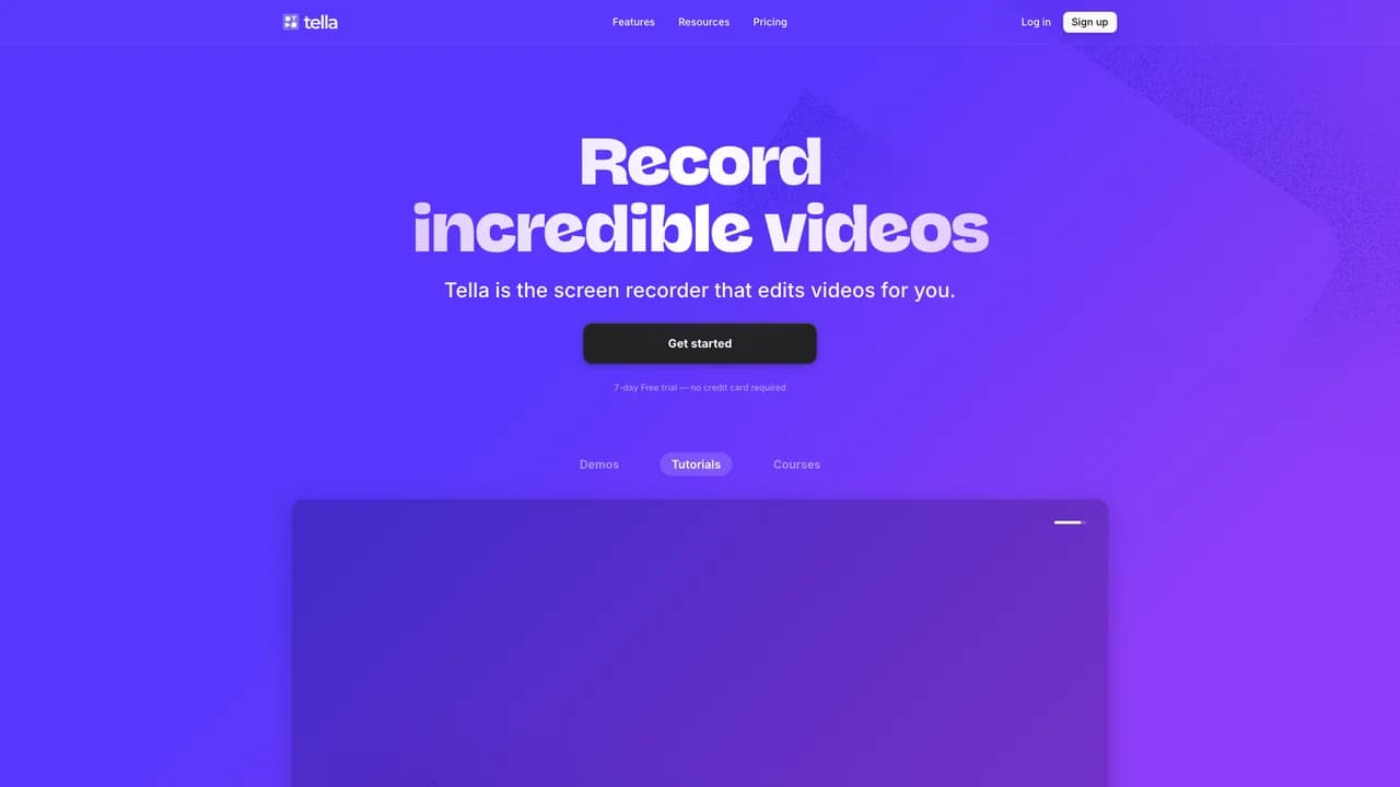 tella screenshot