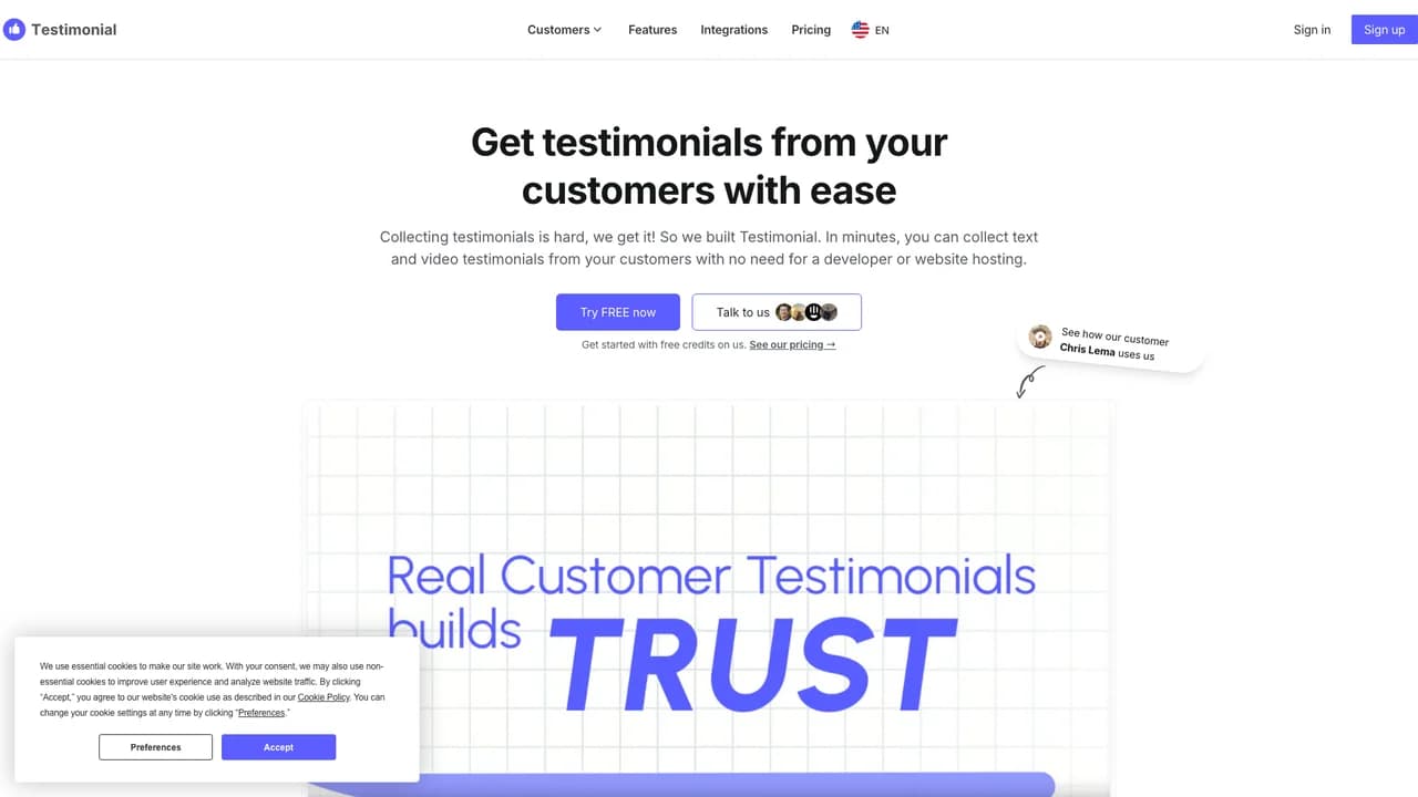 testimonial screenshot