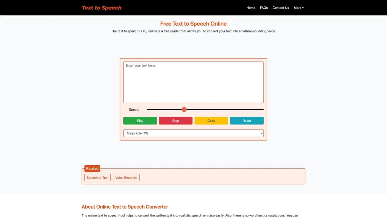 text-speechnet screenshot