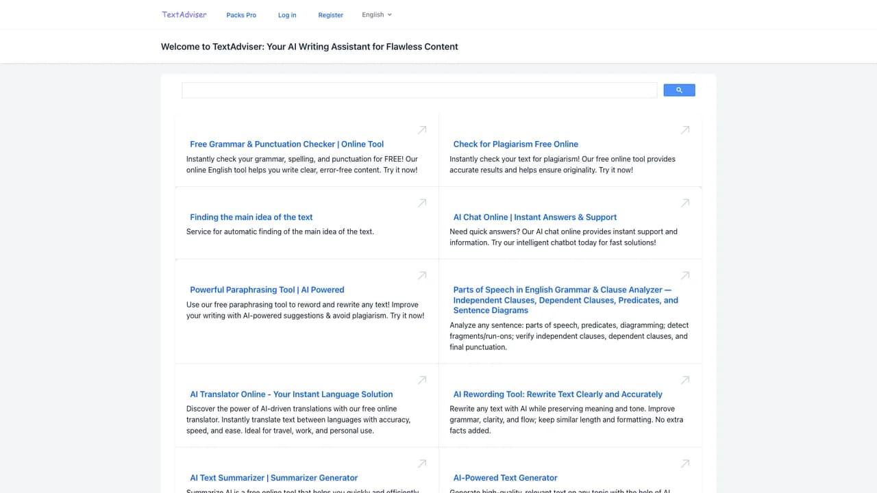 textadviser screenshot