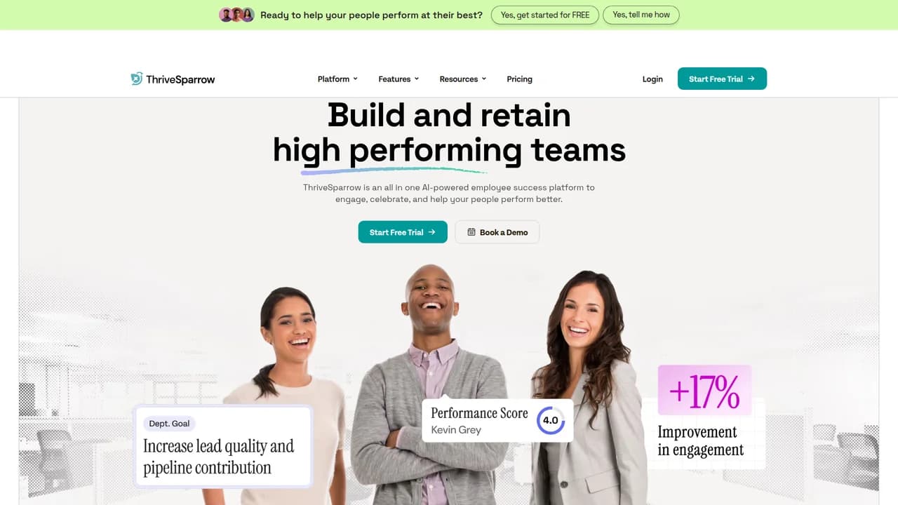 thrivesparrow screenshot