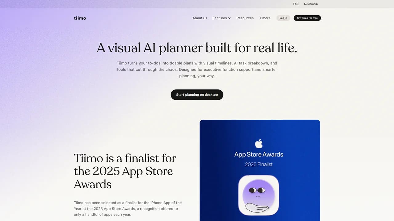 tiimo screenshot