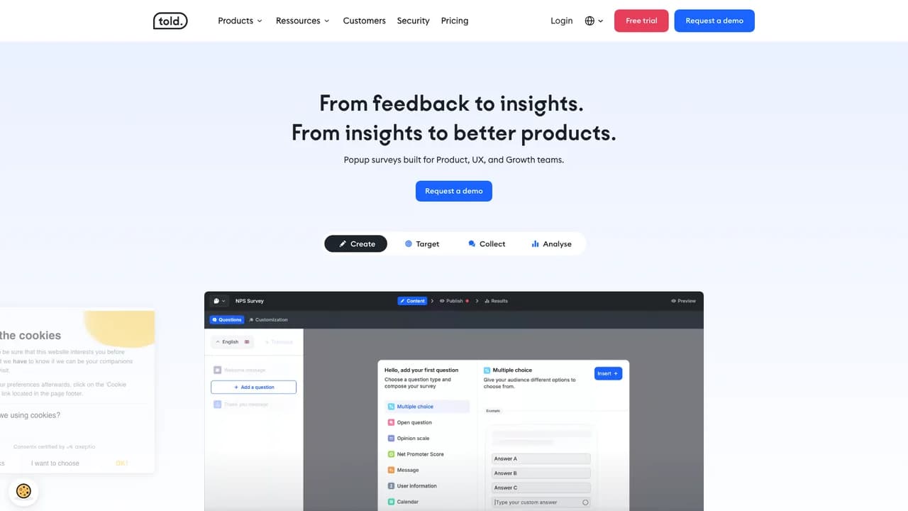 told screenshot