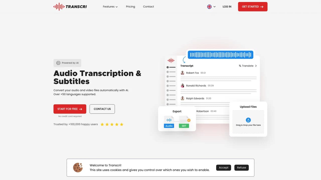 transcriio screenshot