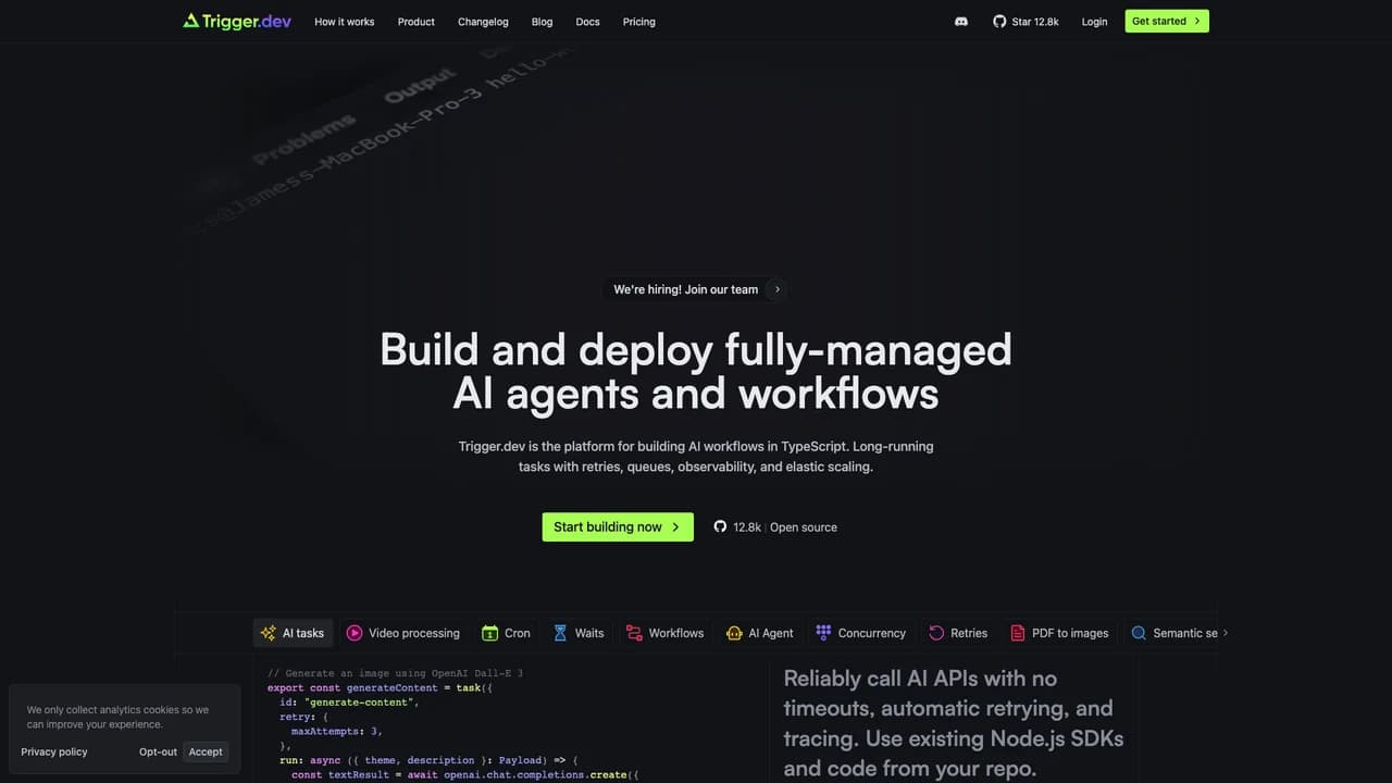 triggerdev screenshot