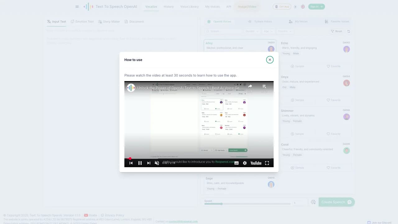ttsopenai screenshot