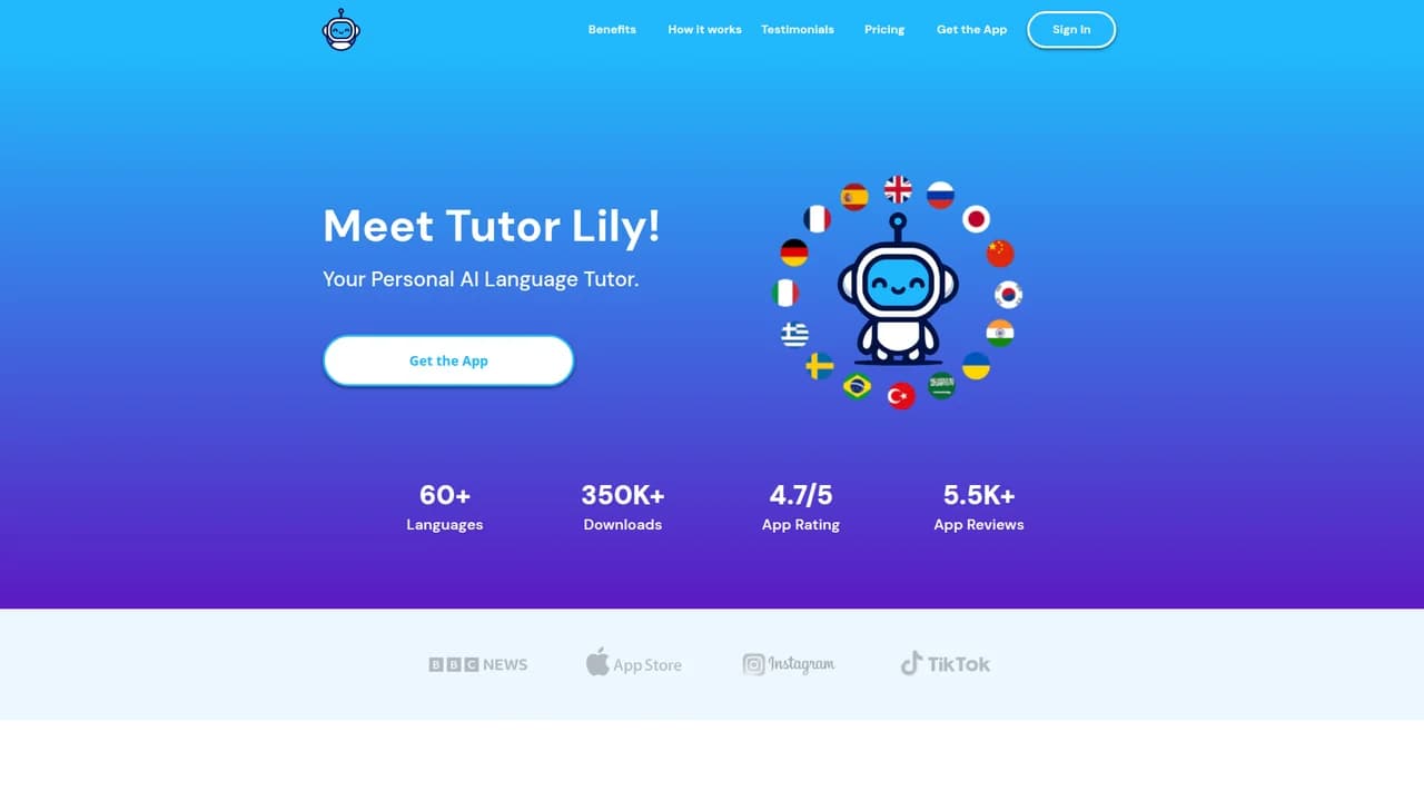 tutor-lily screenshot