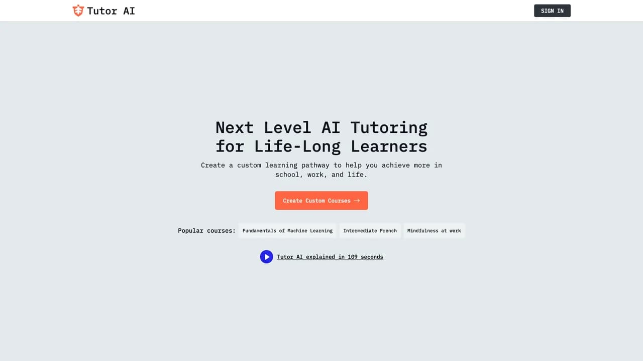 tutorai screenshot
