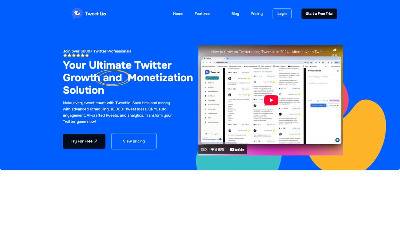 tweetlio screenshot