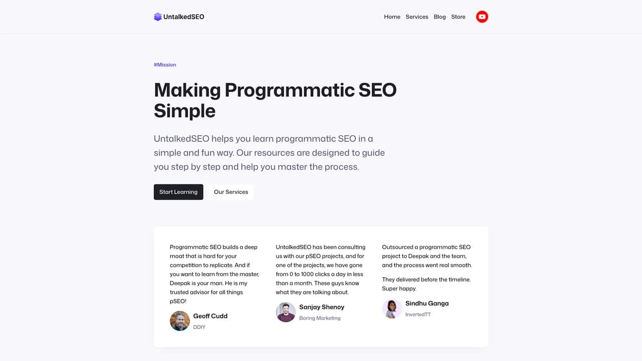 untalkedseo screenshot