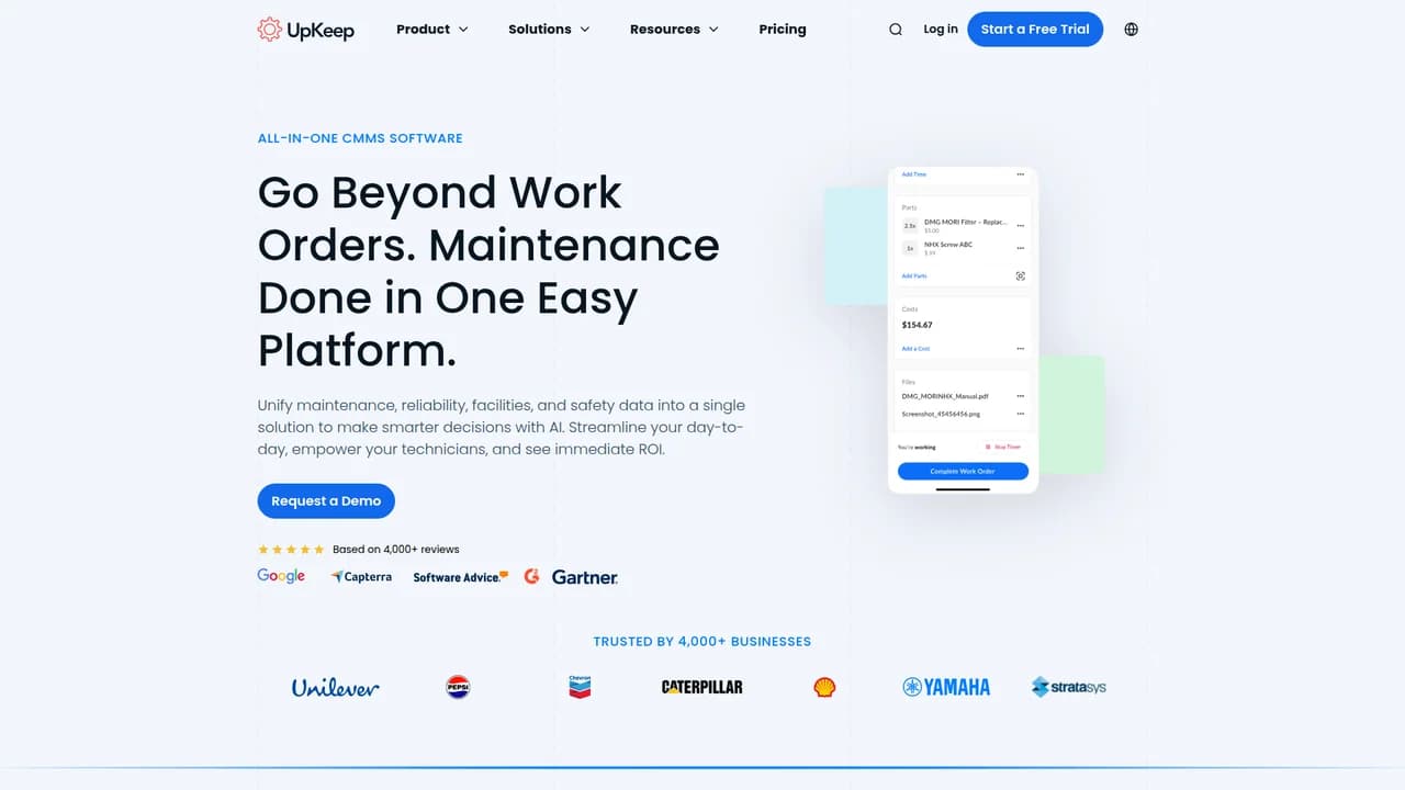 upkeep screenshot