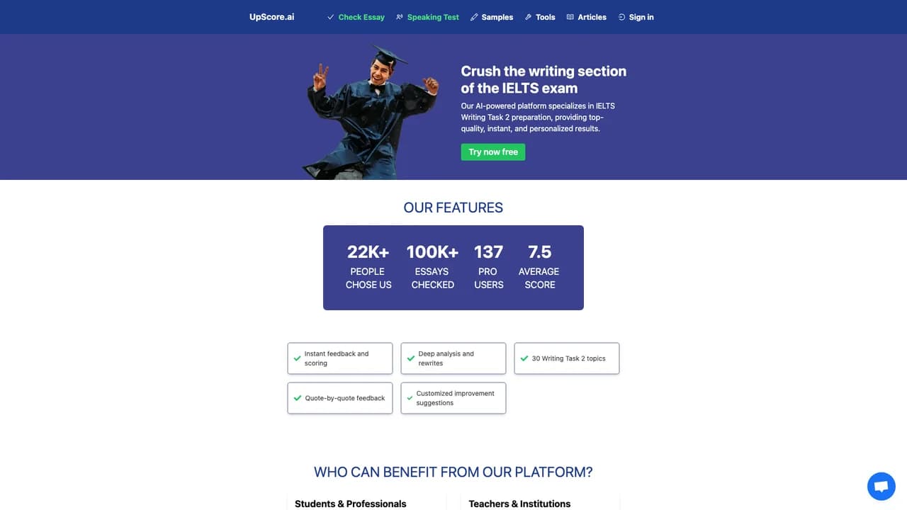 upscore-ai screenshot