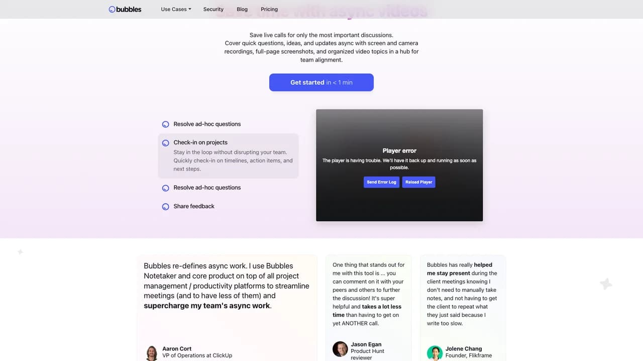 usebubbles screenshot