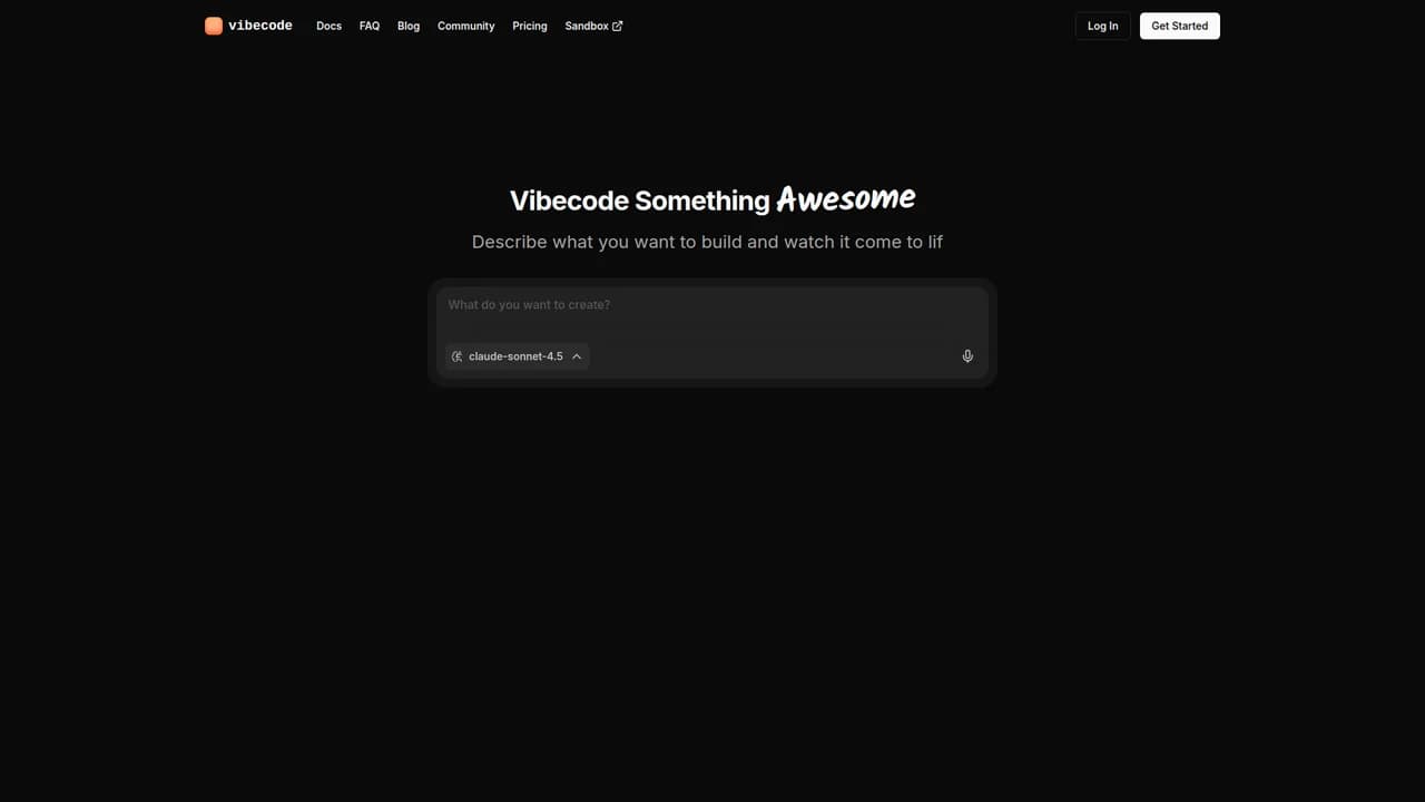 vibecode screenshot