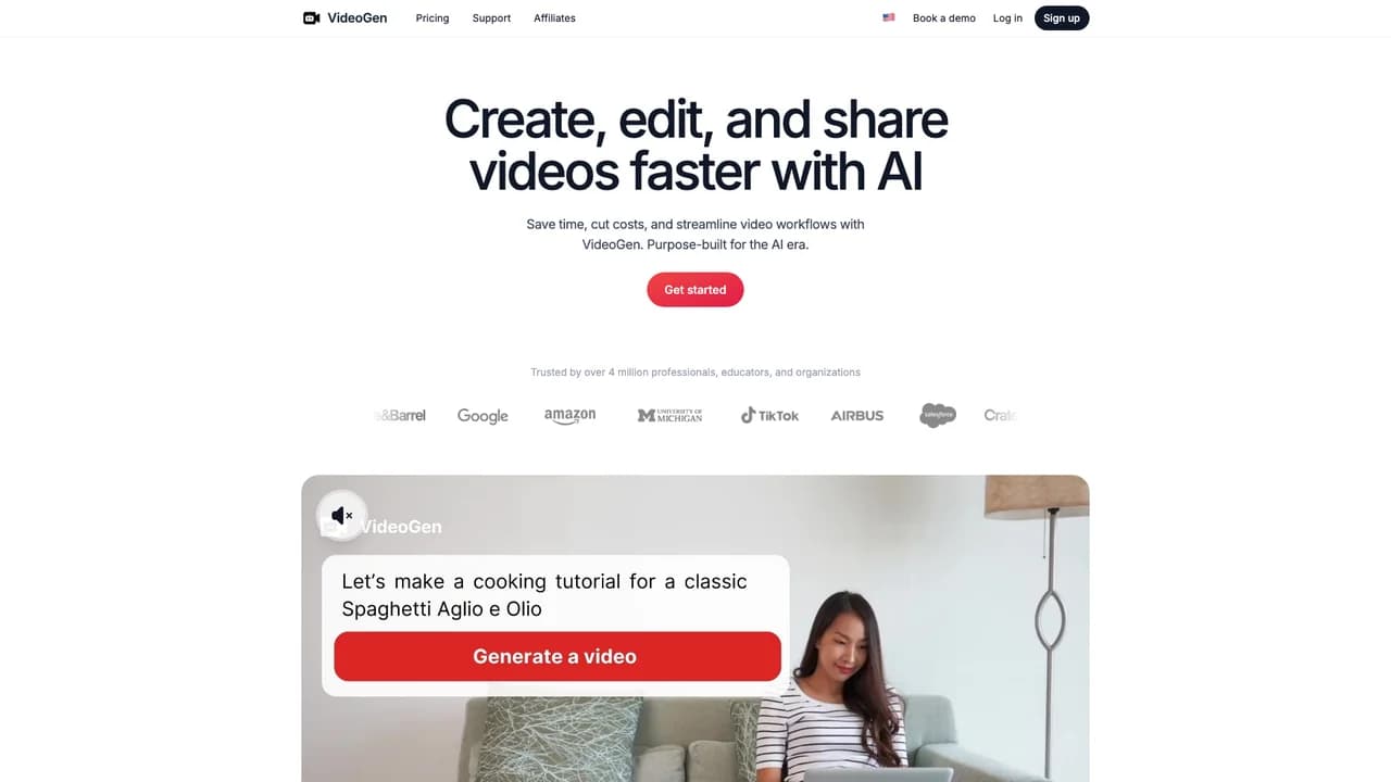 videogen screenshot