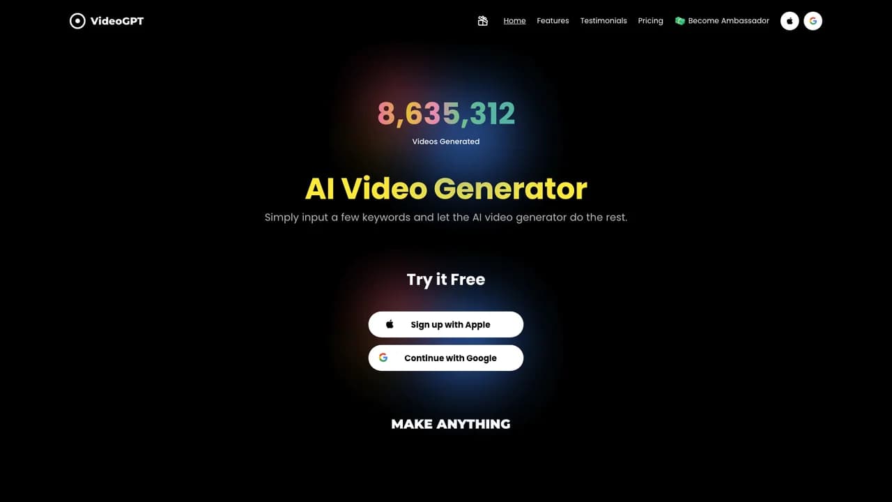 videogpt screenshot