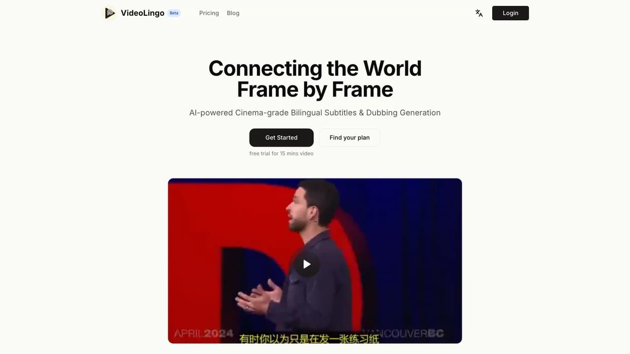 videolingo screenshot