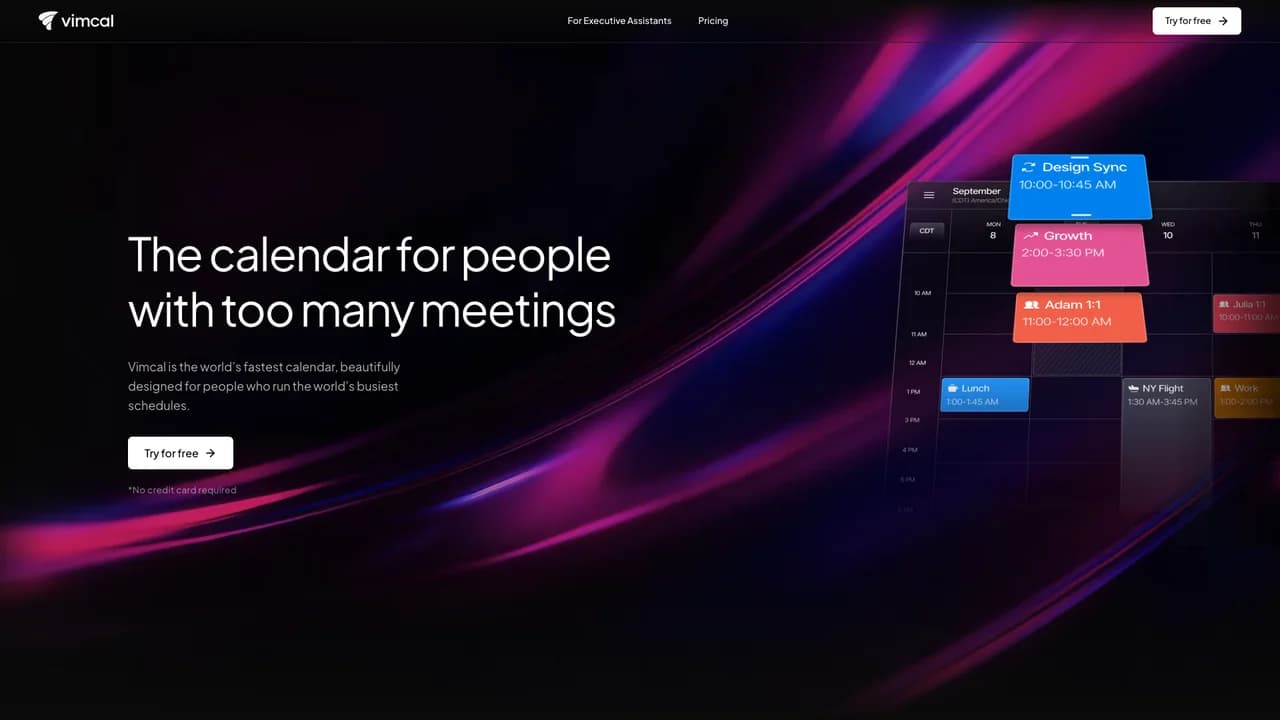 vimcal screenshot