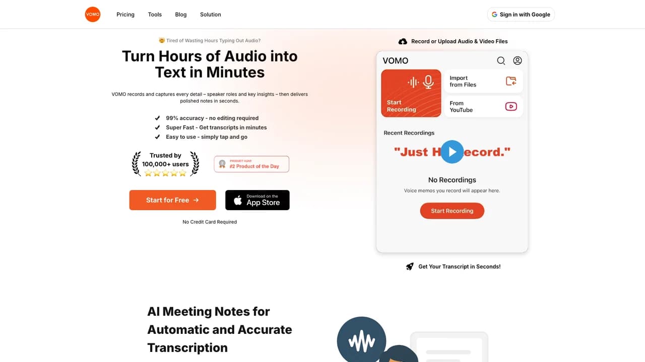 vomo-ai screenshot
