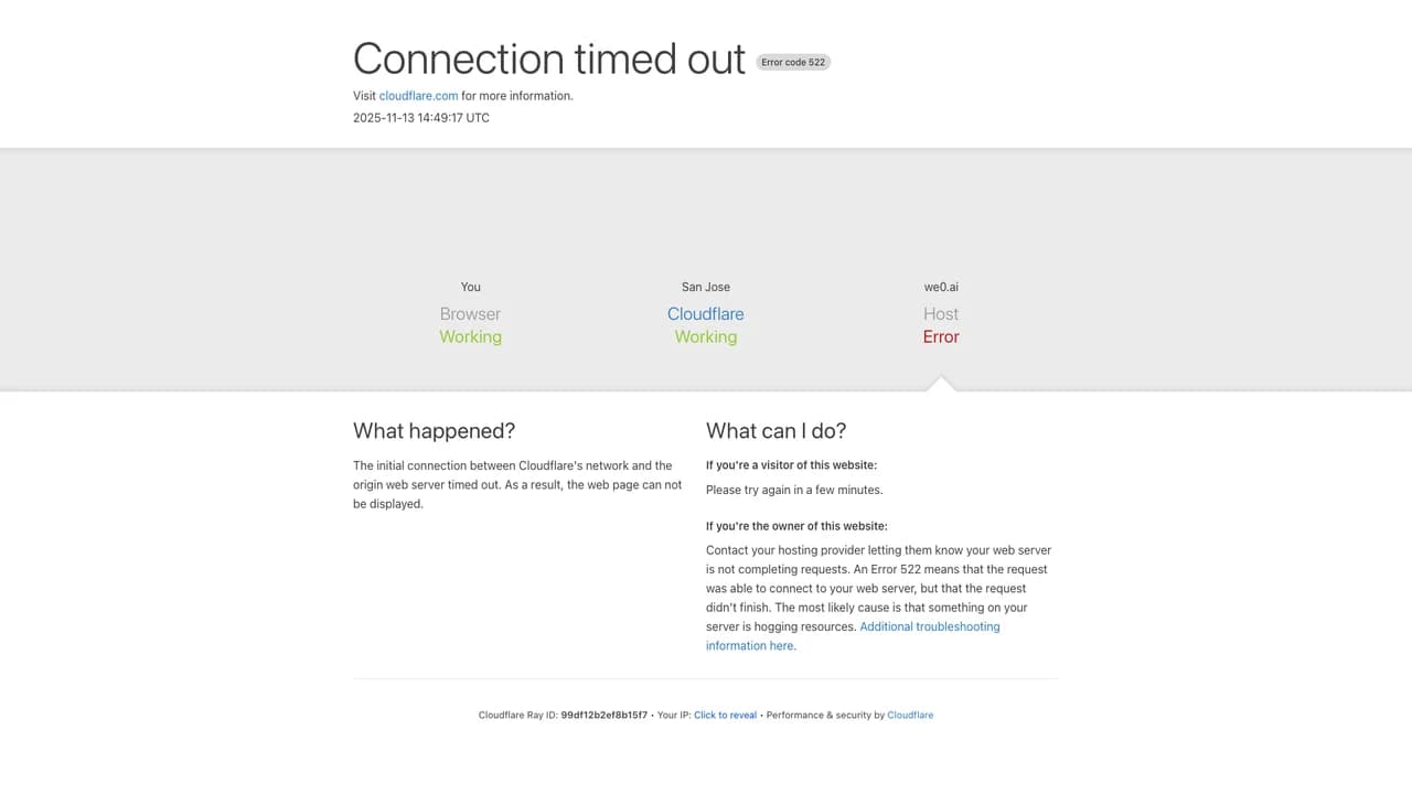 we0ai screenshot