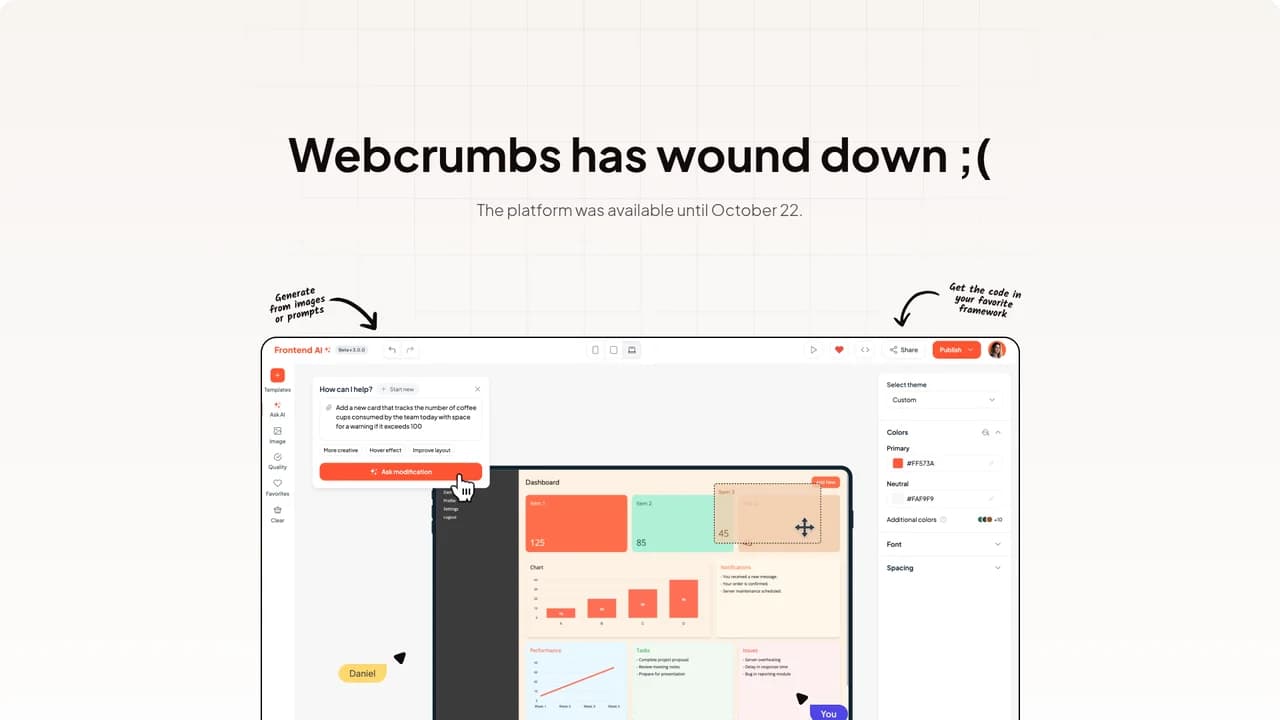 webcrumbs screenshot