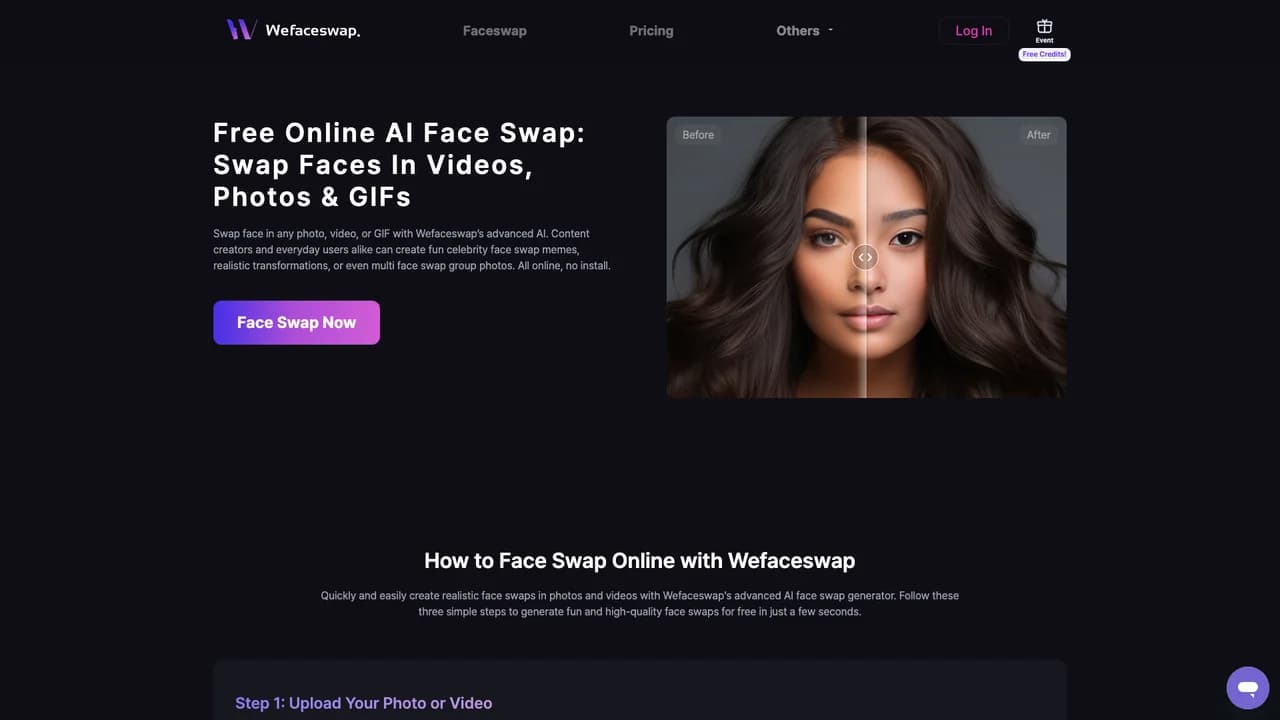 wefaceswap screenshot