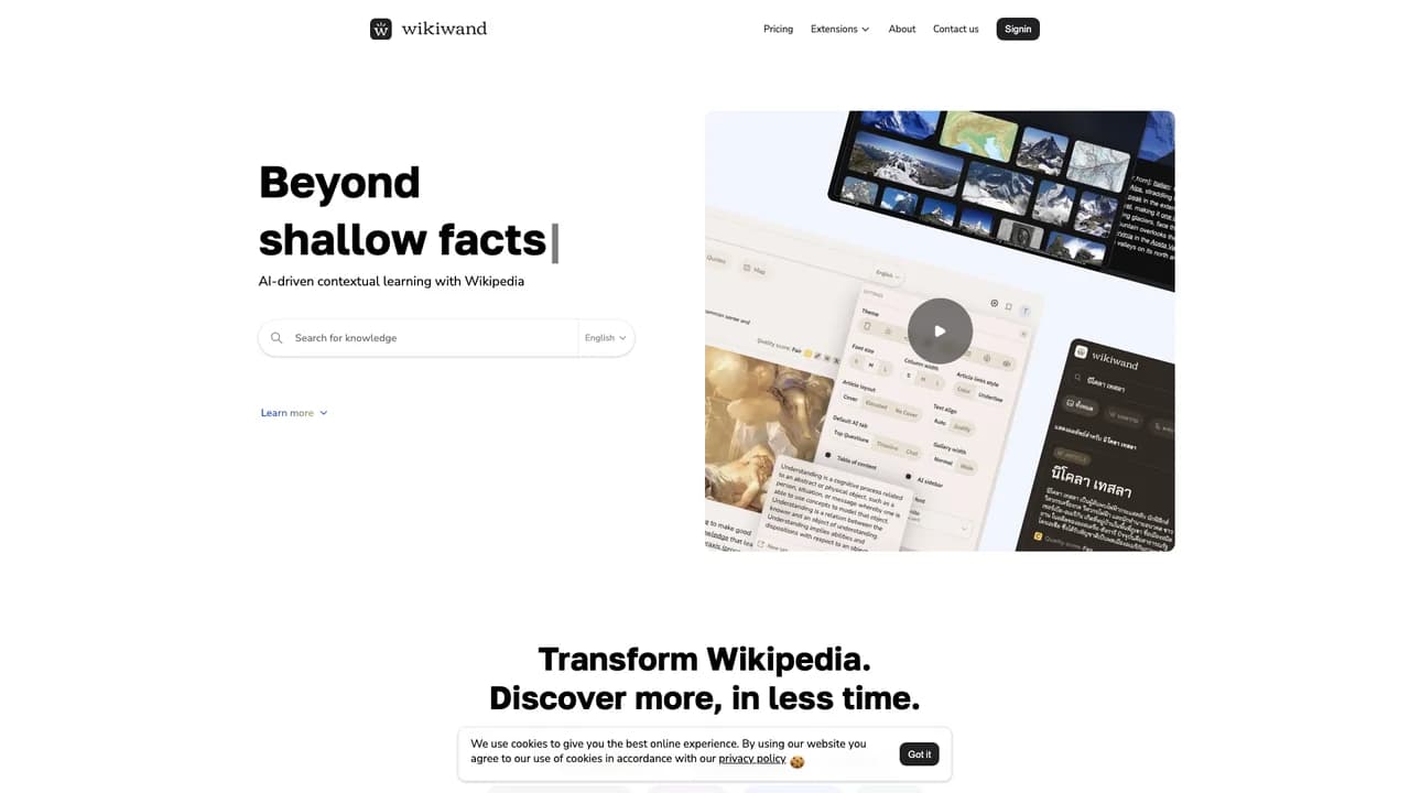 wikiwand screenshot