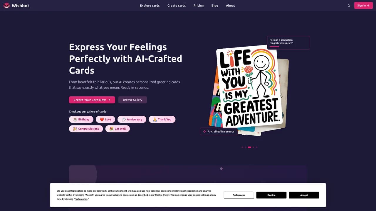 wishbot screenshot