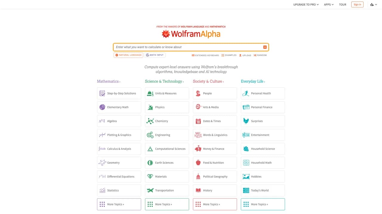 wolframalpha screenshot