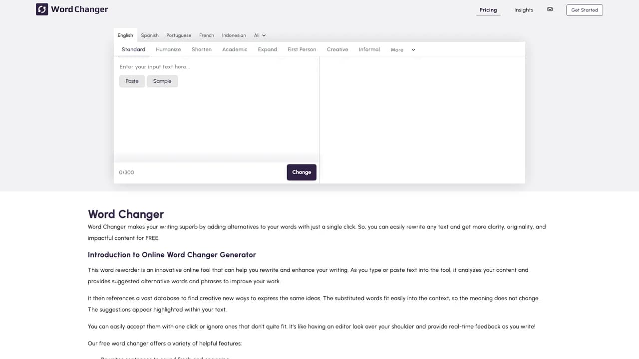 word-changer screenshot