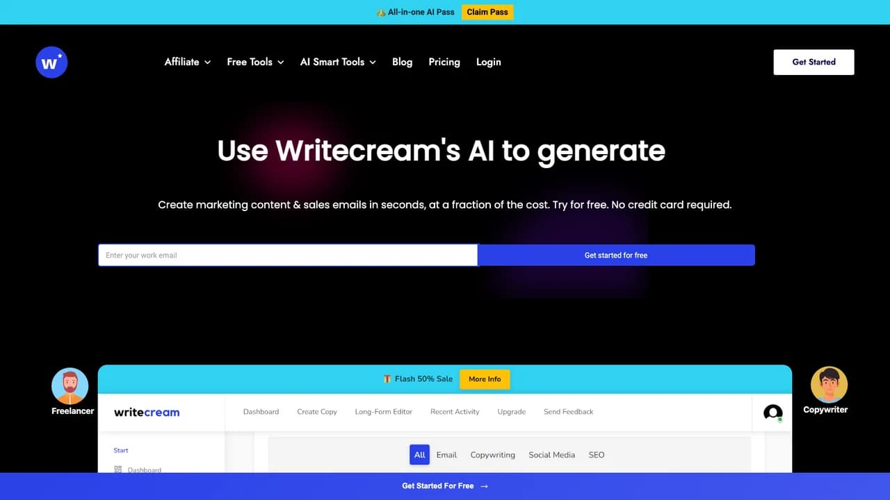 writecream screenshot