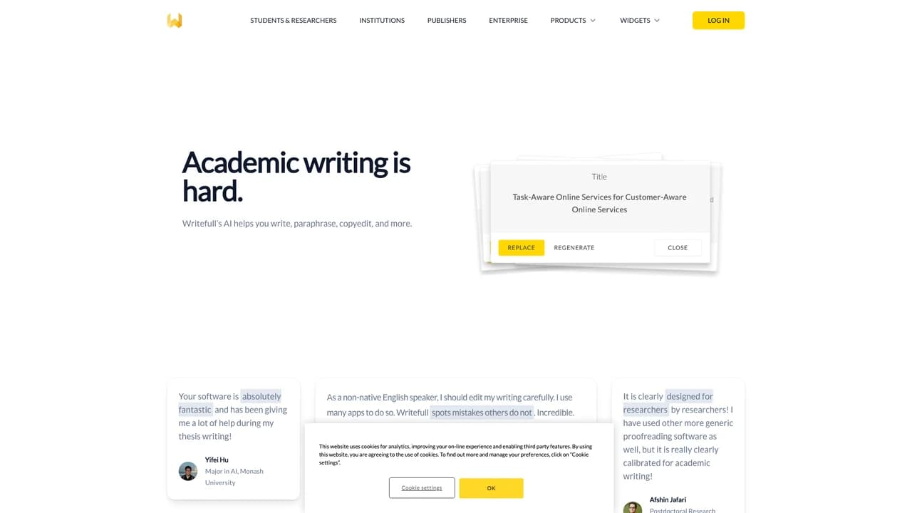 writefull screenshot
