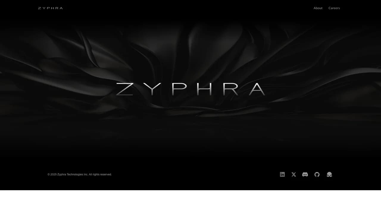 zyphra screenshot